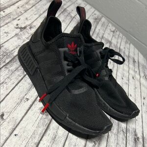 Adidas Black and Red Athletic Shoes